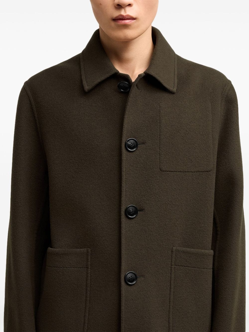 ami GIACCA CASUAL IN LANA NERA ウールジャケット ami GIACCA CASUAL IN LANA NERA ウールジャケット